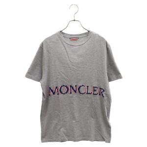 MONCLER モンクレール 19AW ドットロゴ半袖Tシャツ グレー E20918004750 8390T｜shopbring