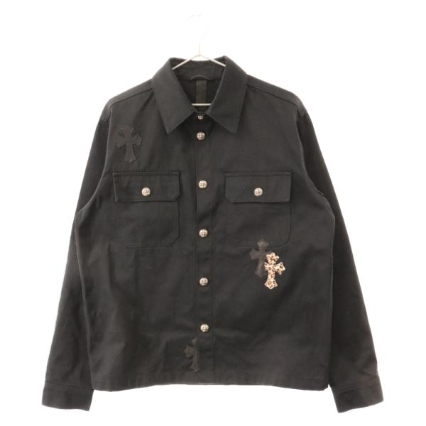 CHROME HEARTS クロムハーツ WORKDOG クロスパッチ付きワークドッグデニムジャケッ...