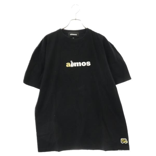 ATMOS アトモス× FR2  ロゴプリント クルーネック半袖Tシャツ カットソー ブラック AT...