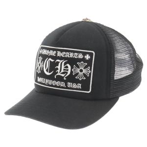 CHROME HEARTS クロムハーツ TRUCKER CAP/トラッカーキャップ CHパッチクロスボール付メッシュキャップ 帽子 ブラック｜shopbring