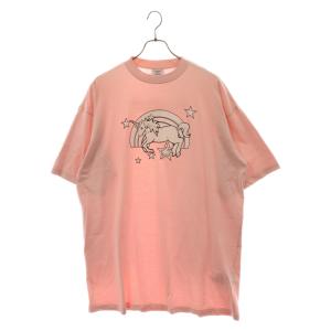 VETEMENTS ヴェトモン 21SS マジックユニコーンオーバーサイズ半袖カットソー 半袖Tシャツ ピンク UE51TR390P｜shopbring