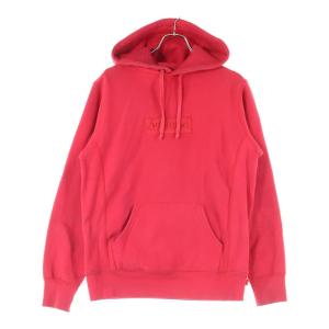 SUPREME シュプリーム 14AW Tonal Box Logo Pullover ボックスロゴプルオーバーパーカー フーディー レッド