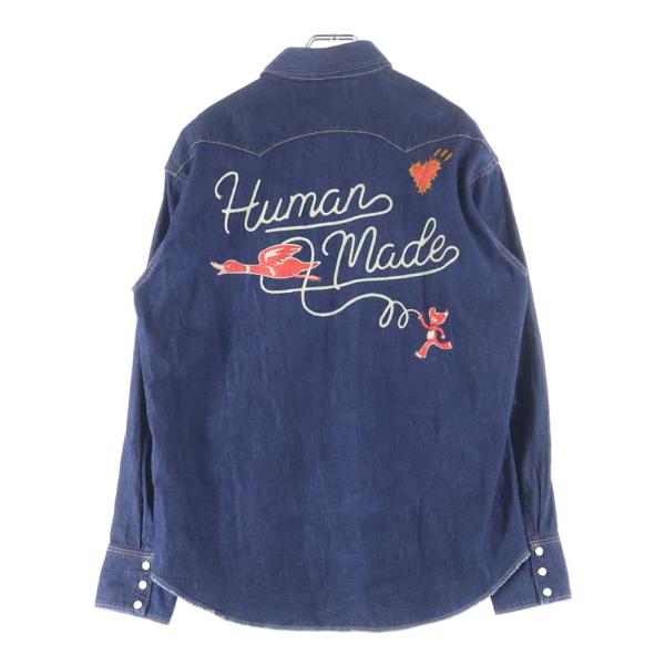 HUMAN MADE ヒューマンメイド DENIM WESTERN SHIRT デニムウエスタン 長...