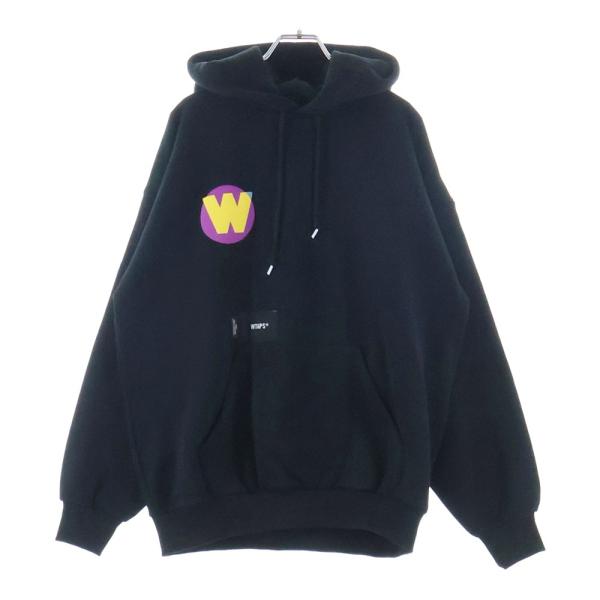 WTAPS ダブルタップス 24SS TNNL HOODY COTTON BLACK 両面発砲ロゴプ...