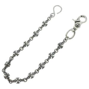 CHROME HEARTS クロムハーツ 4C CROSS SHORT-S 1クリップカットアウトCHプラス ウォレットチェーン シルバー