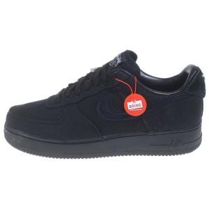 NIKE ナイキ ×STUSSY AIR FORCE 1 LOW CZ9084-001 ステューシー エアフォース1 ローカットスニーカー ブラック US10.5/28.5cm
