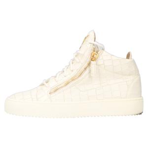 GIUSEPPE ZANOTTI ジュゼッペ ザノッティ Zip up high cut sneakers ジップアップハイカットスニーカー ホワイト｜shopbring