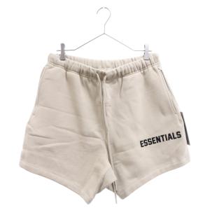 FOG Essentials フィアオブゴッド エッセンシャル UAE限定 ワッペンロゴスウェットショーツ ハーフパンツ ベージュ｜shopbring