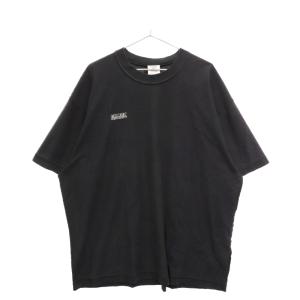 VETEMENTS ヴェトモン 23SS INSIDE-OUT T-SHIRT インサイドアウト ロゴ刺繍半袖Tシャツ クルーネックカットソー ブラック UE63TR660B｜shopbring