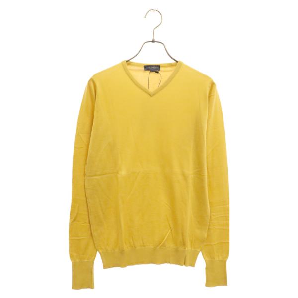 JOHN SMEDLEY ジョンスメドレー ROE PULLOVER VNLS コットン生地 Vネッ...