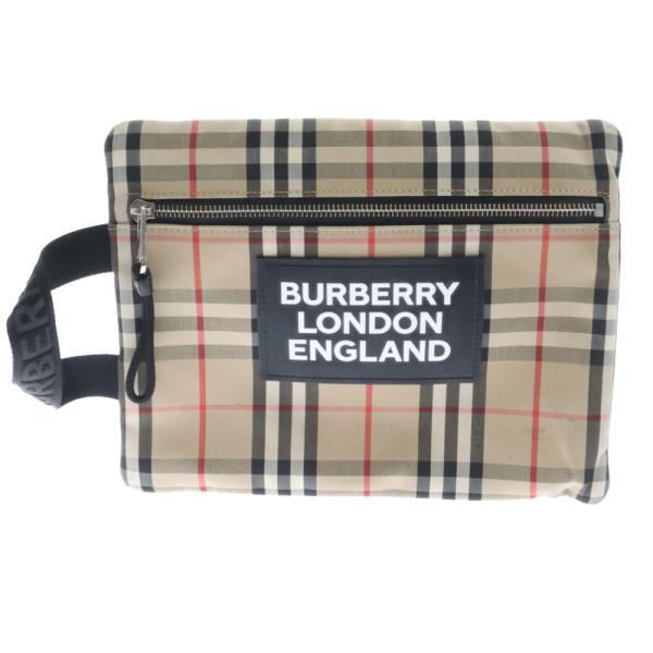 BURBERRY バーバリー MS HANDLE POUCH ヴィンテージノバチェック ポーチバッグ...