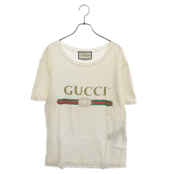 GUCCI グッチ オールドヴィンテージロゴ半袖Tシャツ 440103 X3F05 ホワイト