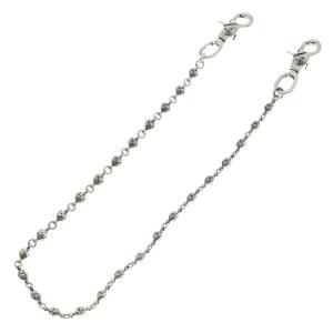 CHROME HEARTS クロムハーツ 1BALL LONG-T/2クリップロング#1クロスボール ウォレットチェーン シルバー BCA385