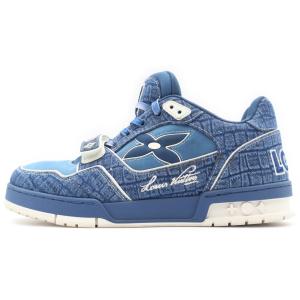 LOUIS VUITTON ルイヴィトン LV Trainer トレーナー デニム ローカットスニーカー ブルー 1ADE31