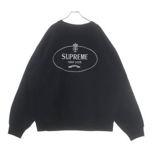 SUPREME シュプリーム 24AW Crest Crewneck クレスト クルーネックスウェットトレーナー ブラック