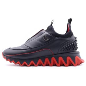 CHRISTIAN LOUBOUTIN クリスチャンルブタン Sharkyloub SP Spikes シャーキーロブ スパイク ローカットスニーカー ブラック/レッド