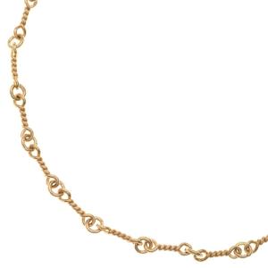 CHROME HEARTS クロムハーツ 22K NECKCHAIN T24 ツイストチェーンネックレス 24inch ゴールド