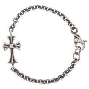 CHROME HEARTS クロムハーツ CHN TNY CH CRS タイニーCHクロスチェーン シルバーブレスレット