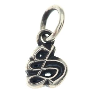 CHROME HEARTS クロムハーツ STACK ALPHABET アルファベットスタックチャーム Sイニシャル シルバーネックレストップ