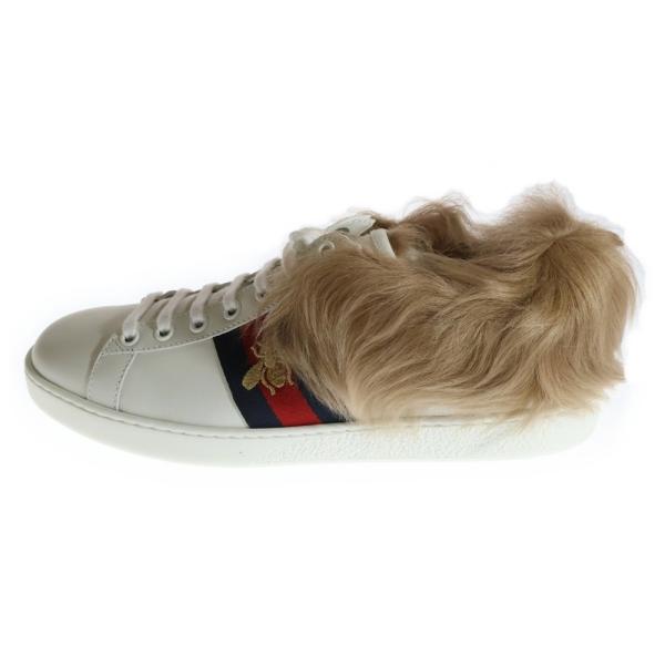 GUCCI グッチ Ace Low Top Sneakers With Fur 496093 エース...