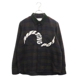 sacai Sacai サカイ Melting pot 刺繍 チェック柄 長袖 ロングスリーブ 