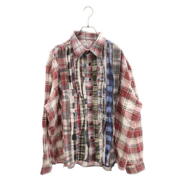 Rebuild by needles リビルドバイニードルス Flannel Ribbon Shir...