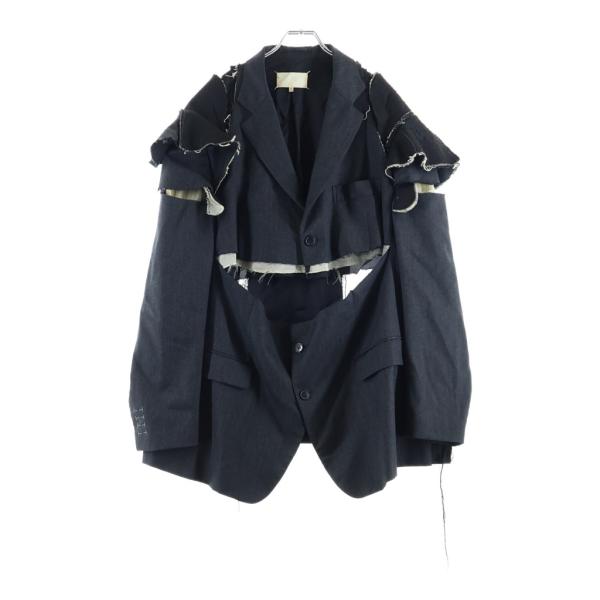 Maison Margiela メゾンマルジェラ 21AW 再構築 シングルテーラードジャケット ブ...