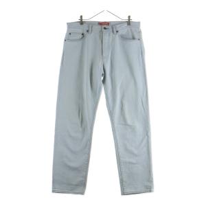 SUPREME シュプリーム 26SS バックポケット スターロゴ刺繍デニムパンツ ストレートパンツ ライトブルー