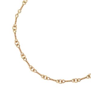 CHROME HEARTS クロムハーツ 22K NECKCHAIN T20 ツイストチェーンネックレス 20inch ゴールド BCA015
