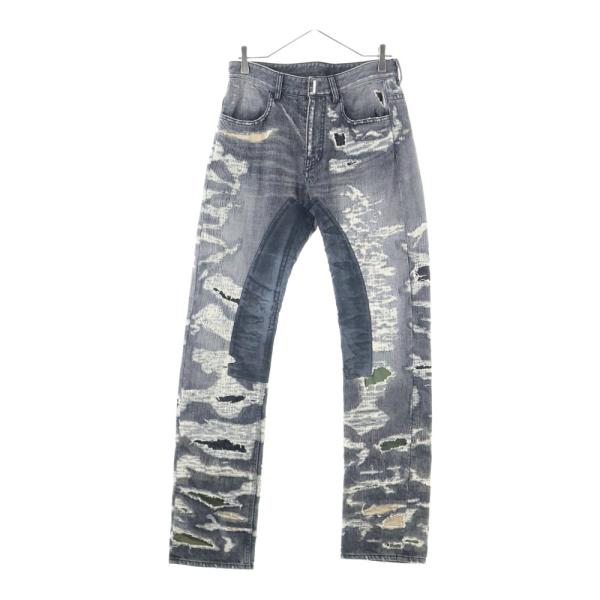 GIVENCHY ジバンシィ VINTAGE DISTRESS MOLESKIN JEANS デスト...