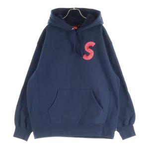 SUPREME シュプリーム 20AW S Logo Hooded Sweatshirt Sロゴ ボックスロゴ プルオーバーパーカー ネイビー