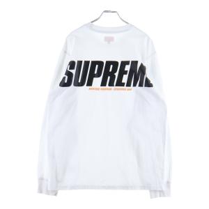 SUPREME シュプリーム 19AW Trademark L/S トレードマーク ロゴプリント長袖クルーネックTシャツカットソー ホワイト