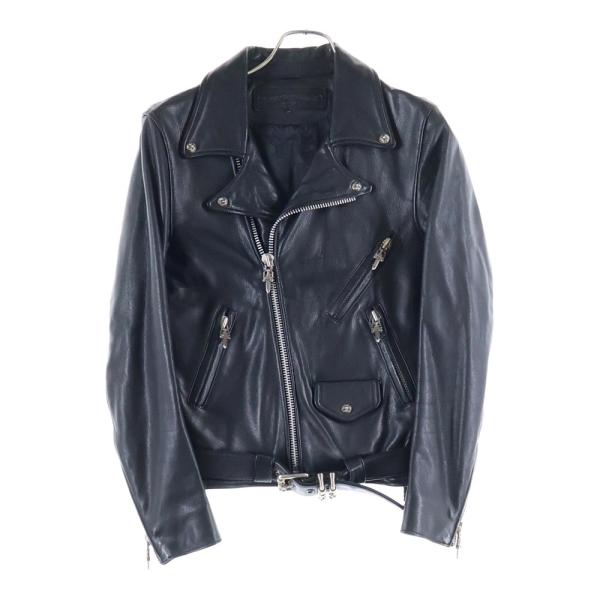 CHROME HEARTS クロムハーツ JJ DEAN JJディーン ダガージップライダースレザー...