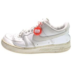 ナイキ ×FRAGMENT DESIGN AIR FORCE 1 LOW WHITE CW2288-111 ×フラグメント エアフォース ローカットスニーカー ホワイト US8/JP26cm