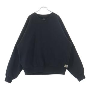 STUSSY ステューシー WORKGEAR 118570 クルーネック長袖スウェットトレーナー ブラック