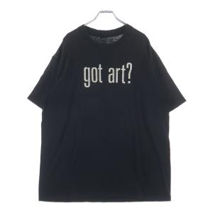 STUSSY ステューシー 90S OLD GOT ART? LAGUNA ART MUSEUM 紺タグ ゴット アート 半袖Tシャツ ブラック
