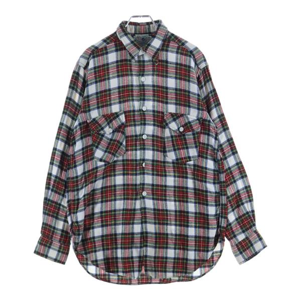 VINTAGE ヴィンテージ 50S FLANNEL L/S CHECK SHIRT マチ付き フラ...