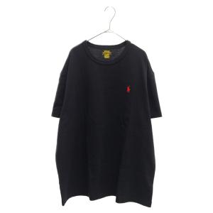 POLO RALPH LAUREN ポロラルフローレン Classic Fit Jersey Crewneck T-Shirt 710811284001 ロゴ刺繍 クルーネック半袖Tシャツ ブラック｜shopbring