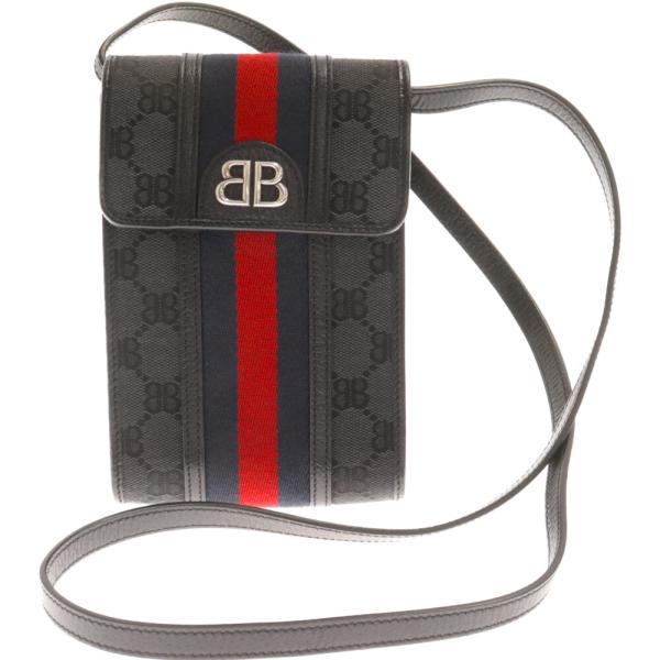 BALENCIAGA バレンシアガ ×GUCCI Hacker Phone Bag 680130 グ...