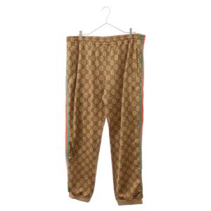 GUCCI グッチ 18AW GG Technical Jersey Track Pants GG総柄テクニカルジャージトラックパンツ 523489 X9V35 ブラウン｜shopbring