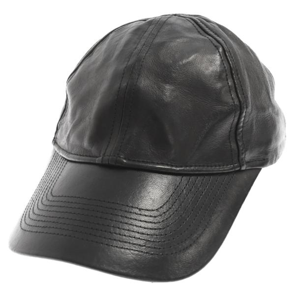 BALENCIAGA バレンシアガ Leather Cap レザーキャップ 帽子 ブラック 6977...