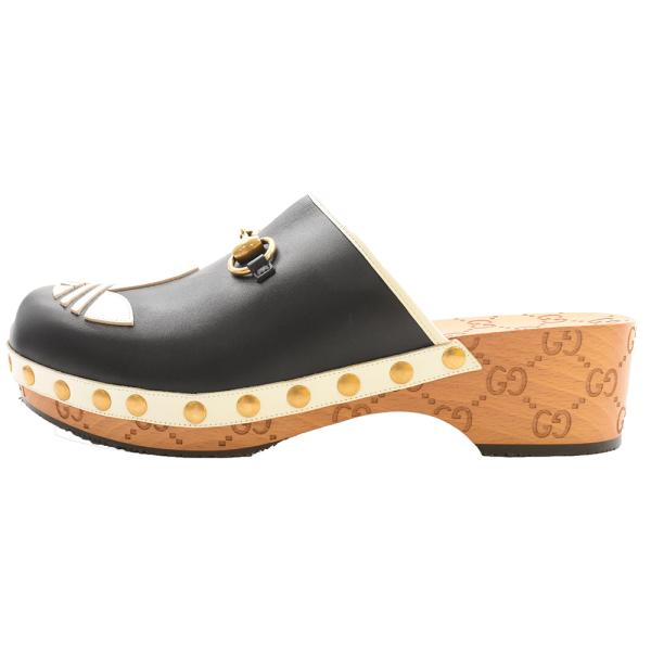 GUCCI グッチ×adidas clog sandals 702252 アディダス クロッグ レザ...