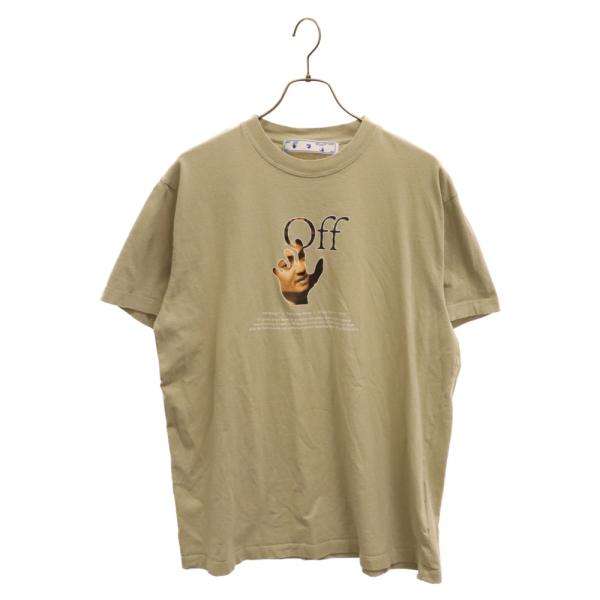 OFF-WHITE オフホワイト Caravaggio Hand Logo Printed T-sh...