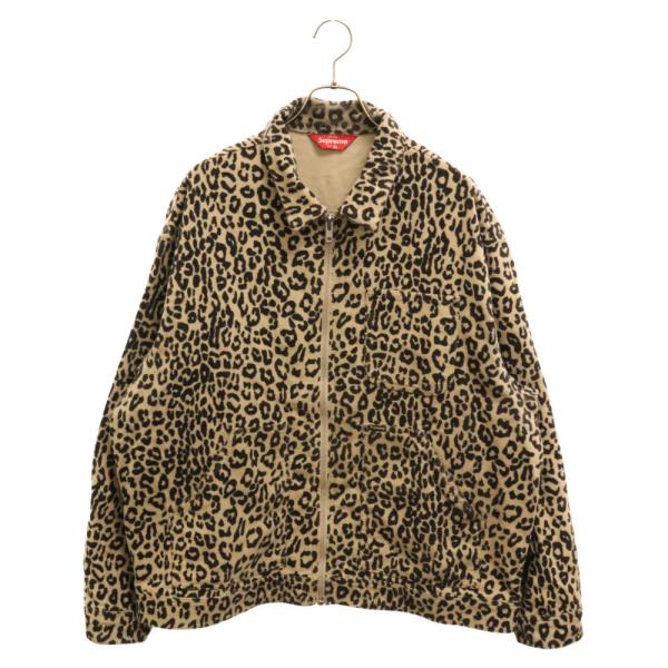 SUPREME シュプリーム 22AW Moleskin Work Jacket Leopard レ...