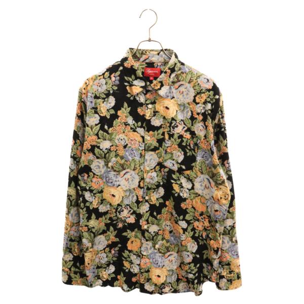 SUPREME シュプリーム 14AW Flowers Shirt フラワー総柄 長袖シャツ マルチ