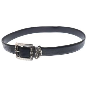 CHROME HEARTS クロムハーツ BLT 3PC OTJ 1.5 レザーベルト ブラック/シルバー