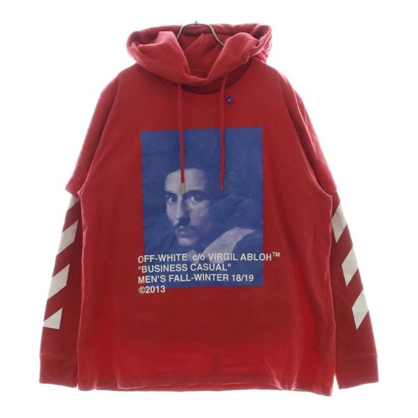 OFF-WHITE オフホワイト 18AW Diagonal Berini Layered Hood...
