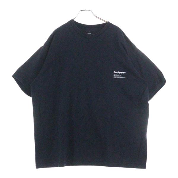 Graphpaper グラフペーパー 18AW ロゴプリントTシャツ クルーネック半袖Tシャツ ブラ...