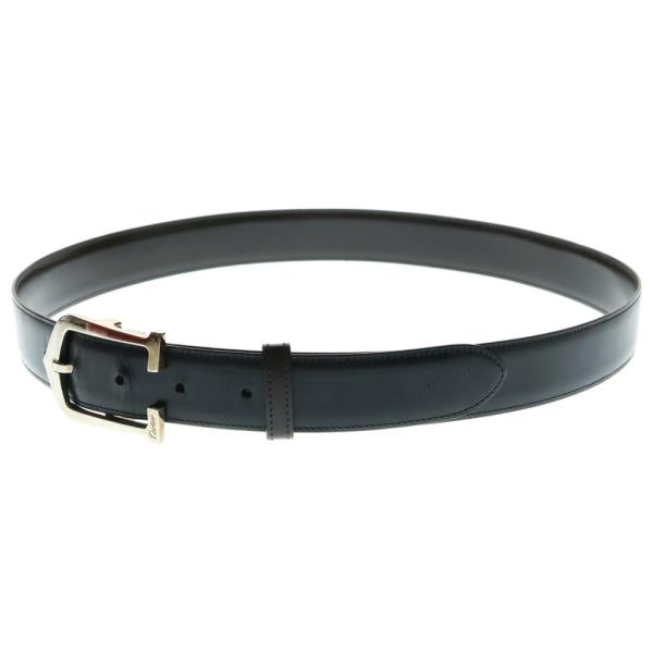 Cartier カルティエ C Alonger Leather Belt Cアロンジェ シルバーバッ...