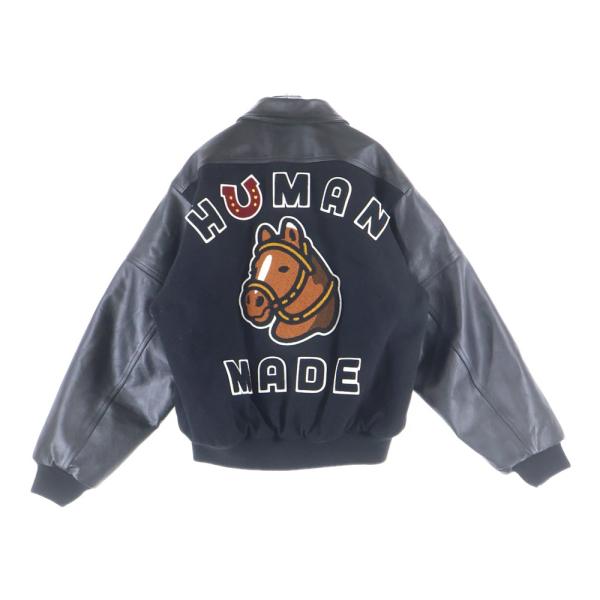 HUMAN MADE ヒューマンメイド 26SS STADIUM JACKET バックロゴ刺繍 バー...